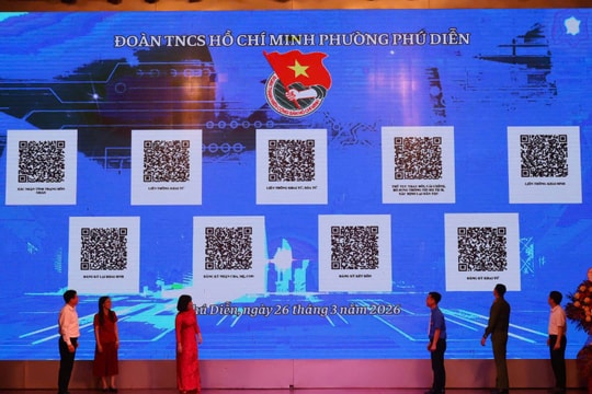 Tuổi trẻ phường Phú Diễn ra mắt công trình thanh niên số hóa