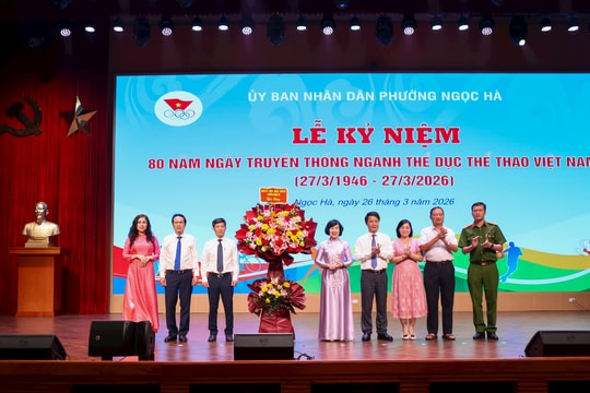 Phường Ngọc Hà tổ chức kỷ niệm 80 năm Ngày truyền thống ngành Thể dục thể thao Việt Nam