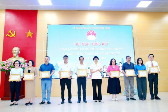 Phường Kim Liên tổng kết công tác bầu cử đại biểu Quốc hội, HĐND các cấp
