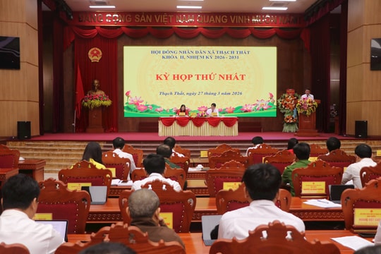 HĐND xã Thạch Thất khóa II kiện toàn bộ máy nhiệm kỳ 2026-2031