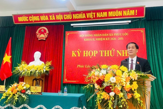 Xã Phúc Lộc: Kiện toàn bộ máy nhân sự chủ chốt của HĐND, UBND xã nhiệm kỳ mới
