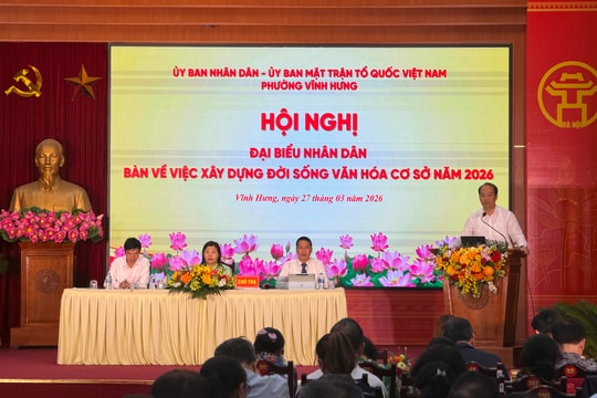 Vĩnh Hưng: Bàn việc xây dựng đời sống văn hóa cơ sở