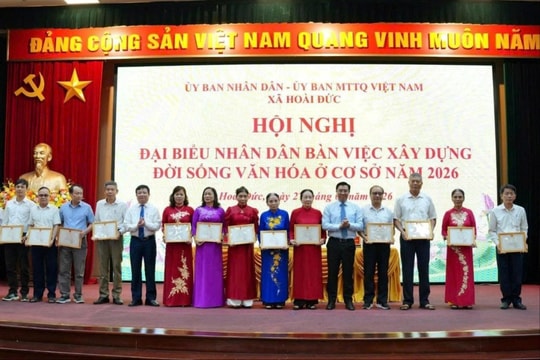 Xã Hoài Đức bàn việc xây dựng đời sống văn hóa ở cơ sở