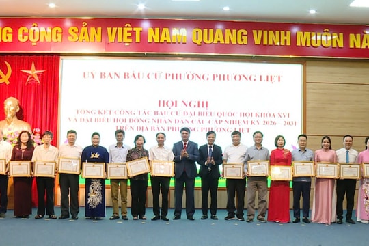 Tổng kết công tác bầu cử phường Phương Liệt: Củng cố niềm tin trong nhân dân