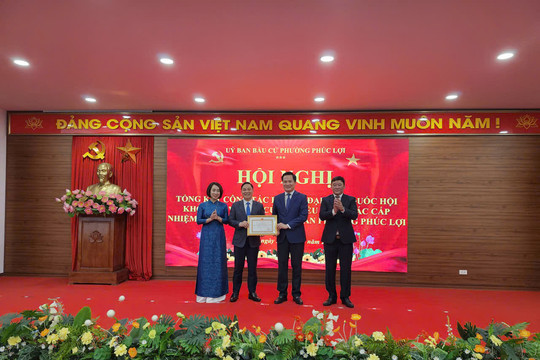 Phường Phúc Lợi tổng kết công tác bầu cử