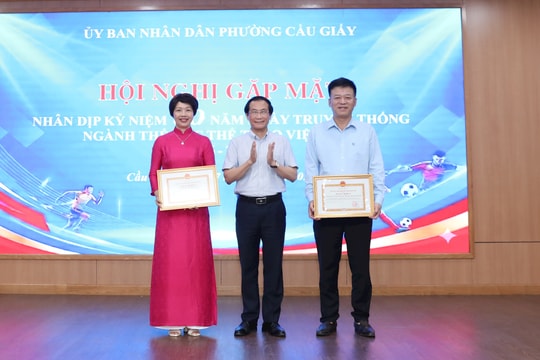 Vinh danh những “hạt nhân” nòng cốt thúc đẩy phong trào thể thao cơ sở tại Cầu Giấy