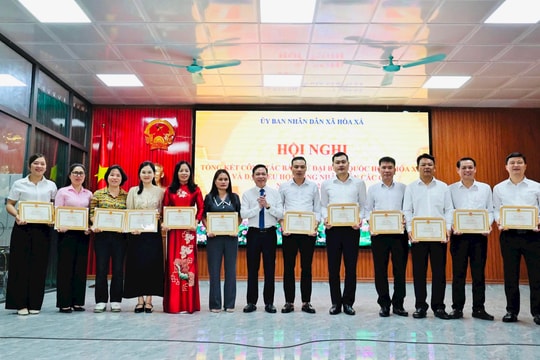 Hoà Xá: 17 tập thể, 86 cá nhân được khen thưởng công tác bầu cử