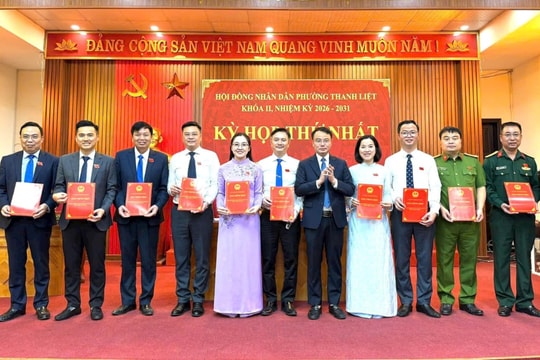 HĐND phường Thanh Liệt kiện toàn nhân sự chủ chốt