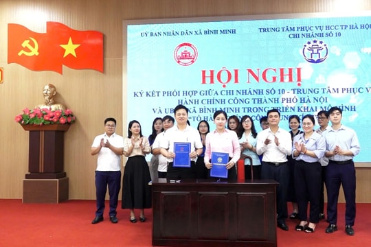 Xã Bình Minh triển khai mô hình “Tổ hành chính công xung kích”