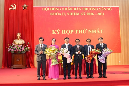 Phường Yên Sở: Kiện toàn bộ máy chính quyền khóa II, nhiệm kỳ 2026-2031