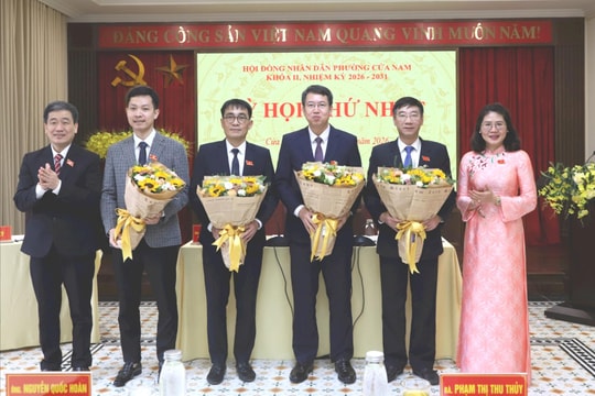 Kiện toàn các chức danh lãnh đạo HĐND, UBND phường Cửa Nam nhiệm kỳ 2026-2031