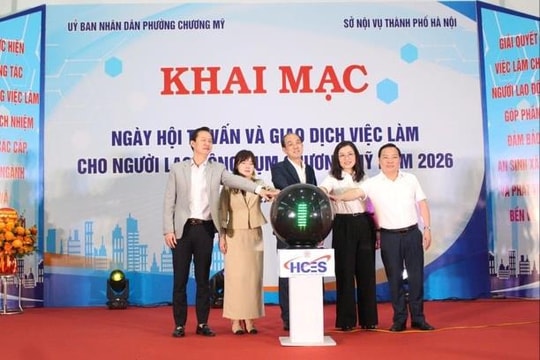 Sôi động Ngày hội việc làm cụm Chương Mỹ năm 2026