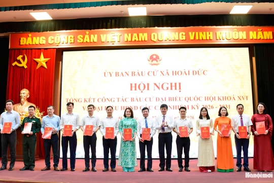 Xã Hoài Đức: Phát huy sức mạnh đại đoàn kết trong tổ chức thành công cuộc bầu cử