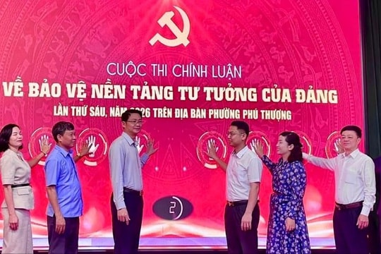 Phường Phú Thượng phát động Cuộc thi chính luận về bảo vệ nền tảng tư tưởng của Đảng lần thứ sáu