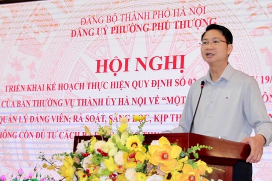 Phú Thượng: Triển khai quy định của Thành ủy Hà Nội về quản lý đảng viên