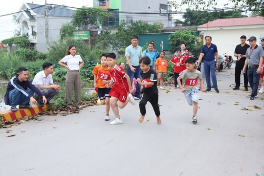 Sôi nổi giải thể thao học sinh phổ thông xã Thượng Phúc