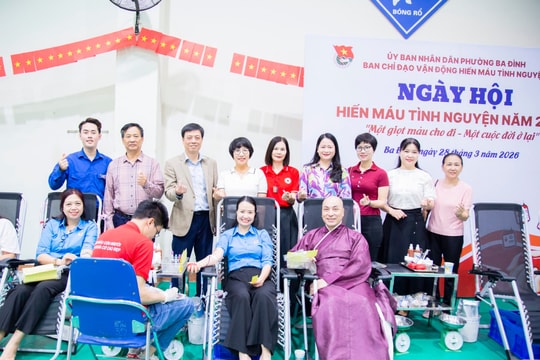 Ba Đình tiếp nhận hơn 600 đơn vị máu tại Ngày hội hiến máu tình nguyện