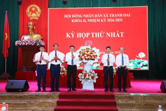 HĐND xã Thanh Oai bầu các chức danh chủ chốt nhiệm kỳ 2026-2031
