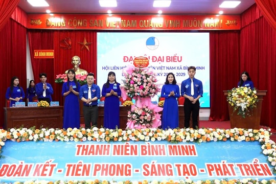 Đại hội Hội LHTN Việt Nam xã Bình Minh lần thứ I thành công tốt đẹp