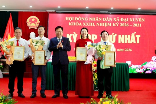 Xã Đại Xuyên kiện toàn bộ máy chính quyền nhiệm kỳ 2026-2031