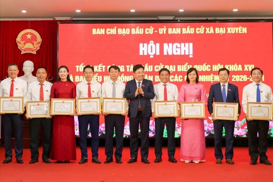 Xã Đại Xuyên: 268 tập thể, cá nhân được khen thưởng về công tác bầu cử