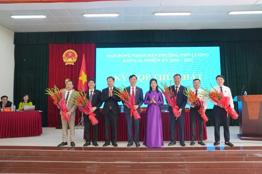 Phường Phú Lương kiện toàn các chức danh lãnh đạo HĐND và UBND