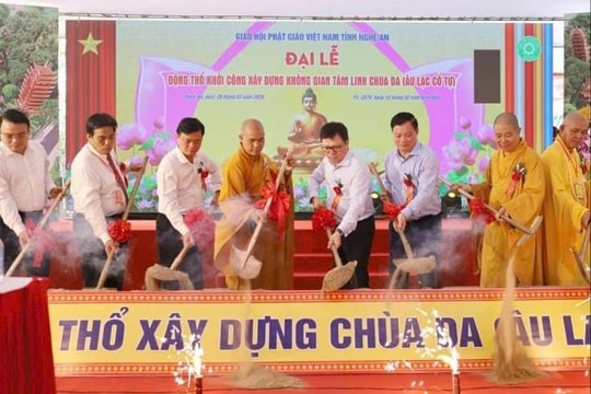 Khởi công xây dựng chùa Da - Khu tưởng niệm tri ân 534 nhà báo liệt sĩ