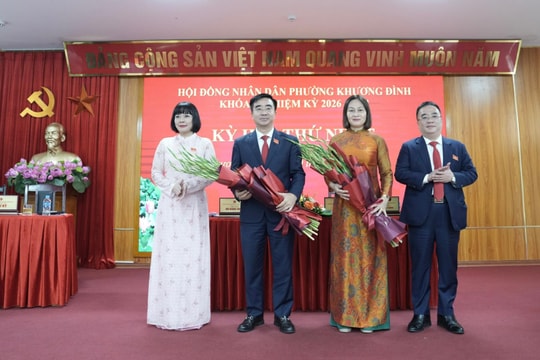 Phường Khương Đình kiện toàn các chức danh lãnh đạo HĐND và UBND