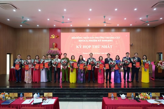 Phường Thượng Cát: Kiện toàn nhân sự HĐND, UBND nhiệm kỳ mới