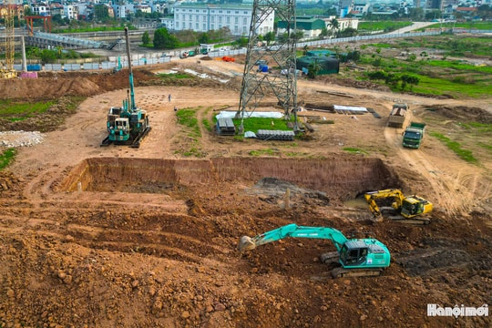 Toàn cảnh thi công hồ điều hòa Yên Nghĩa 1 gần 860 tỷ đồng ở phía Tây Thủ đô