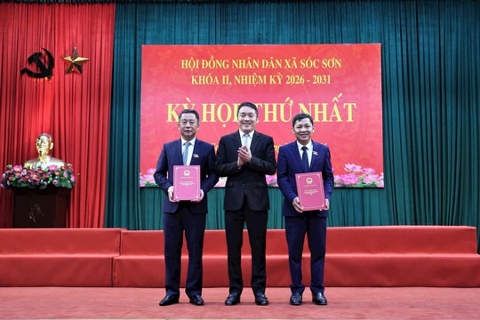 Kỳ họp thứ nhất HĐND xã Sóc Sơn khoá II: Kiện toàn lãnh đạo chủ chốt HĐND, UBND nhiệm kỳ 2026-2031