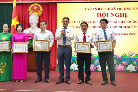 405 tập thể, cá nhân xã Thường Tín được khen thưởng trong công tác bầu cử