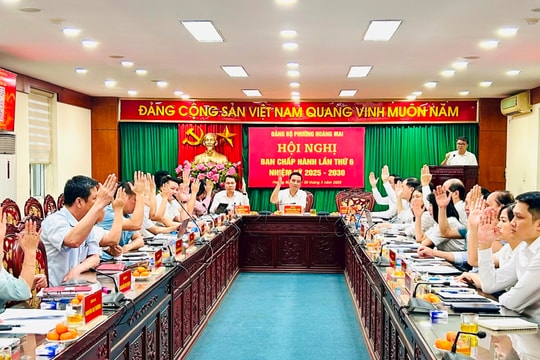 Phường Hoàng Mai hoàn thành đúng hạn 23/24 nhiệm vụ