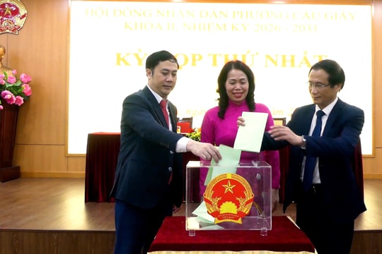 Kiện toàn nhân sự chủ chốt HĐND và UBND phường Cầu Giấy, nhiệm kỳ 2026-2031