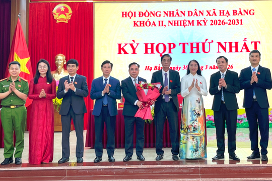 Xã Hạ Bằng kiện toàn bộ máy chính quyền nhiệm kỳ 2026-2031