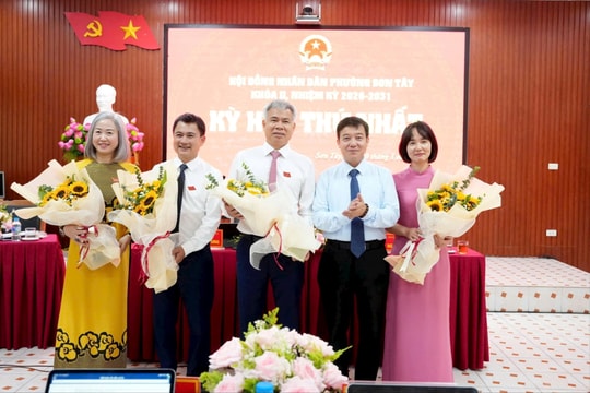 Phường Sơn Tây k iện toàn nhân sự chủ chốt