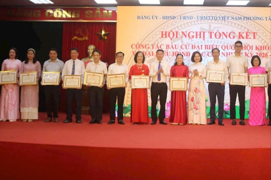 Phường Tây Mỗ tổng kết công tác bầu cử