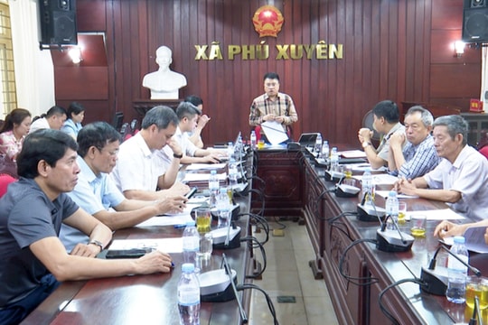 Triển khai phương án cưỡng chế 23 trường hợp vi phạm đất đai tại xã Phú Xuyên