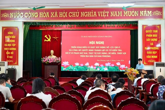 Xã Đan Phượng thành lập 5 tổ kiểm tra, xử lý vi phạm đất đai, trật tự xây dựng