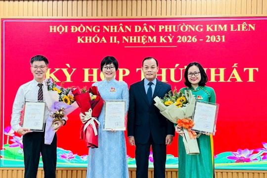 Phường Kim Liên kiện toàn bộ máy chính quyền nhiệm kỳ 2026 - 2031