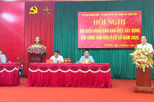 Xã Trần Phú: Chung sức xây dựng đời sống văn hóa
