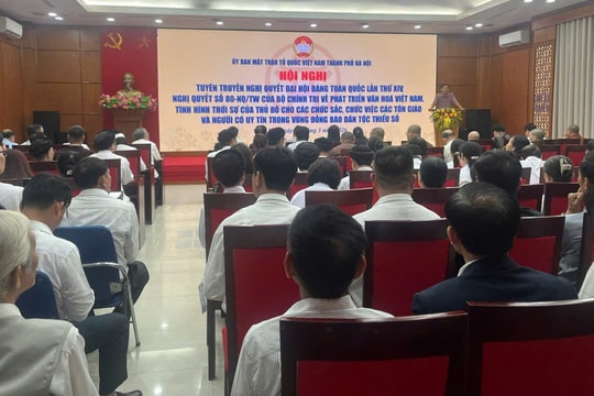 Hà Nội tuyên truyền Nghị quyết của Đảng đến chức sắc tôn giáo và người uy tín