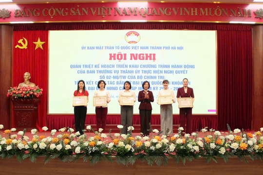 MTTQ Việt Nam thành phố Hà Nội: Chín nhóm nhiệm vụ thực hiện Nghị quyết số 02-NQ/TW