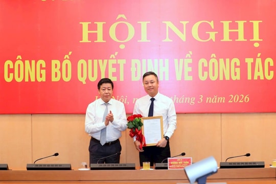 Đồng chí Nguyễn Trọng Minh giữ chức Phó Chánh Văn phòng UBND thành phố Hà Nội