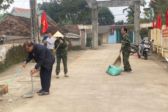 Xã Bất Bạt quyết liệt giải quyết điểm nghẽn về trật tự đô thị và vệ sinh môi trường