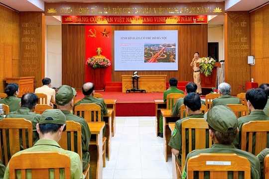 Thanh Liệt: Nâng cao kỹ năng điều khiển, phân luồng giao thông cho lực lượng an ninh cơ sở