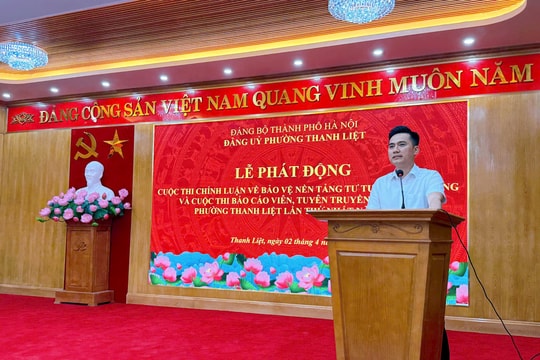 Phường Thanh Liệt: Phát động cuộc thi chính luận bảo vệ nền tảng tư tưởng của Đảng