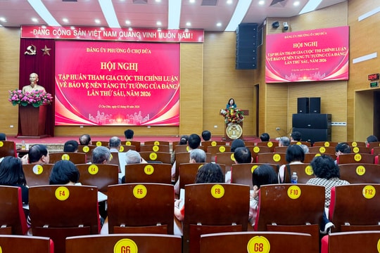 Phường Ô Chợ Dừa: Tập huấn tham gia Cuộc thi chính luận bảo vệ nền tảng tư tưởng của Đảng