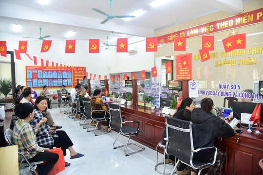 Điểm Phục vụ hành chính công xã Ứng Thiên: Cầu nối thuận tiện giữa chính quyền với người dân