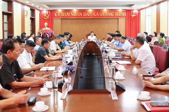 UBND xã Quang Minh giao ban công tác xây dựng chính quyền quý I-2026